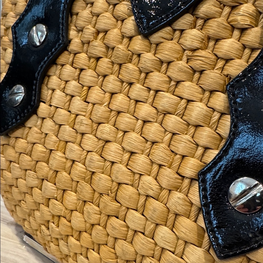 Michael Kors Santorini Natural Straw Tote - Picture 15 of 17